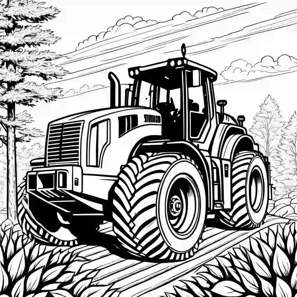 Wheel Loaders coloring pages